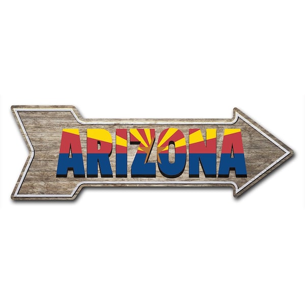 Arizona Arrow Decal Funny Home Decor 24in Wide